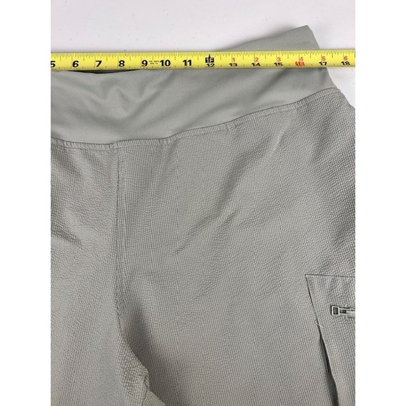 Sage Collection Women Cargo Cropped Pants Capri Casual Comfort Beige Size Medium - Picture 6 of 14